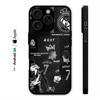 Ronaldo Black Art Case – Premium PrintShield Mobile Cover