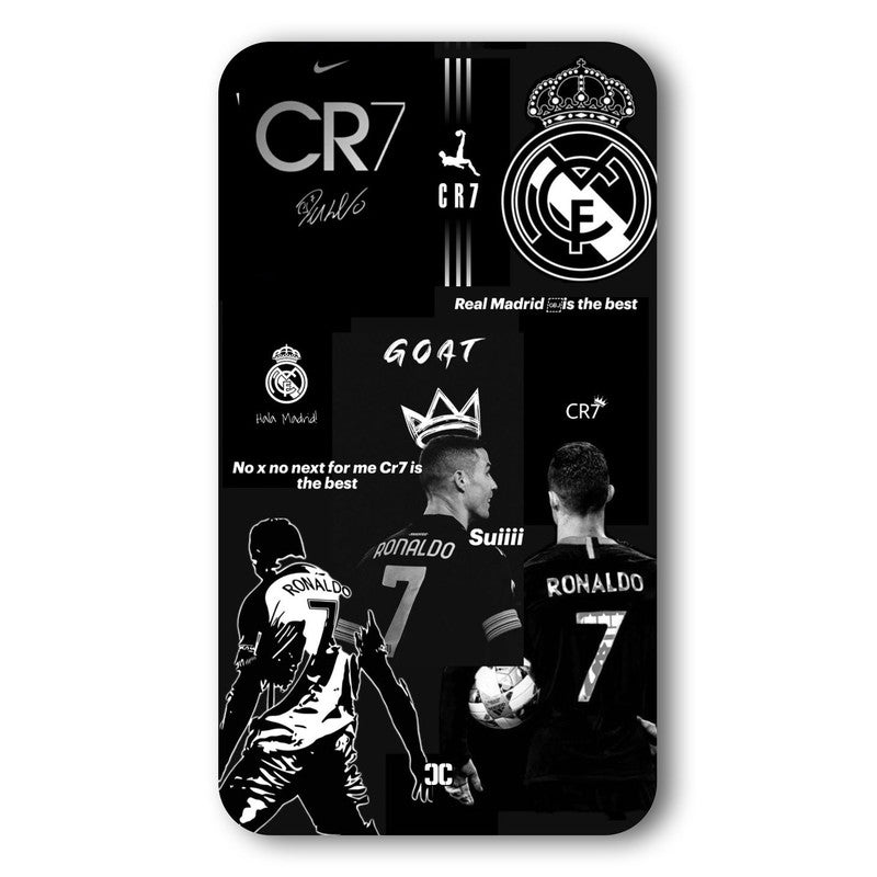 Ronaldo Black Art Case – Premium PrintShield Mobile Cover