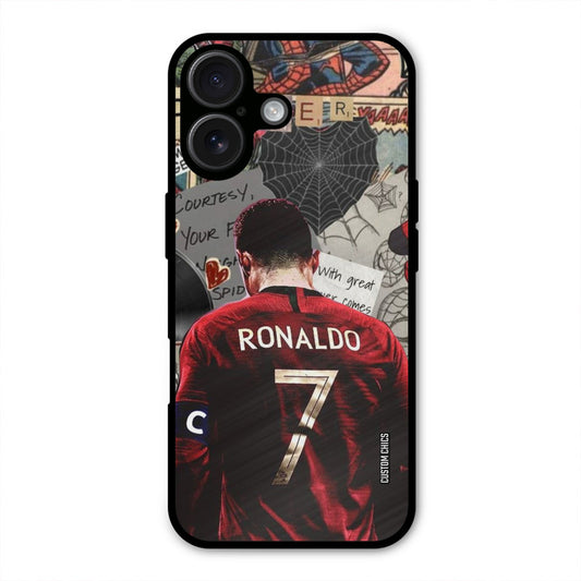 Ronaldo Comic  iPhone 16 Mobile Back Cover - Sports PrintShield Case