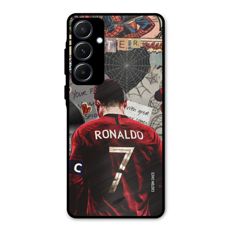 Ronaldo Comic Samsung Galaxy A55 5G Mobile Back Cover - Sports PrintShield Case