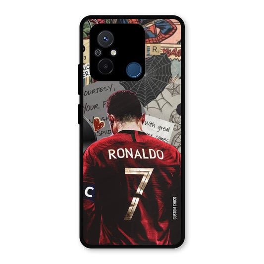 Ronaldo Comic Redmi 12c Mobile Back Cover - Sports PrintShield Case