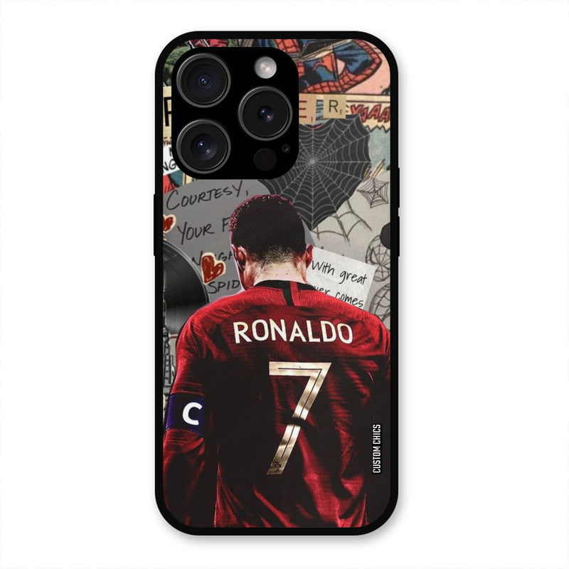 Ronaldo Comic  iPhone 15 Pro Max Mobile Back Cover - Sports PrintShield Case