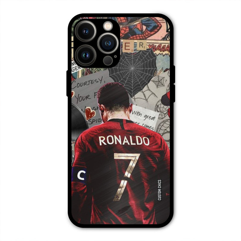 Ronaldo Comic  iPhone 13 Pro Max Mobile Back Cover - Sports PrintShield Case