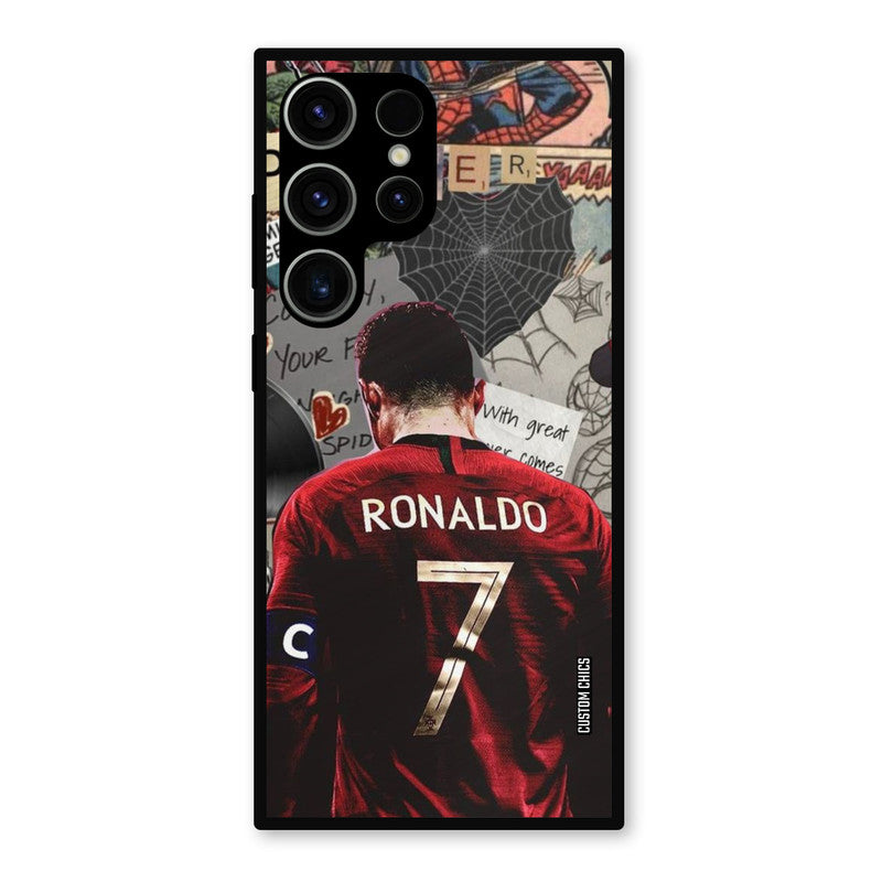 Ronaldo Comic Samsung Galaxy S23 Ultra Mobile Back Cover - Sports PrintShield Case