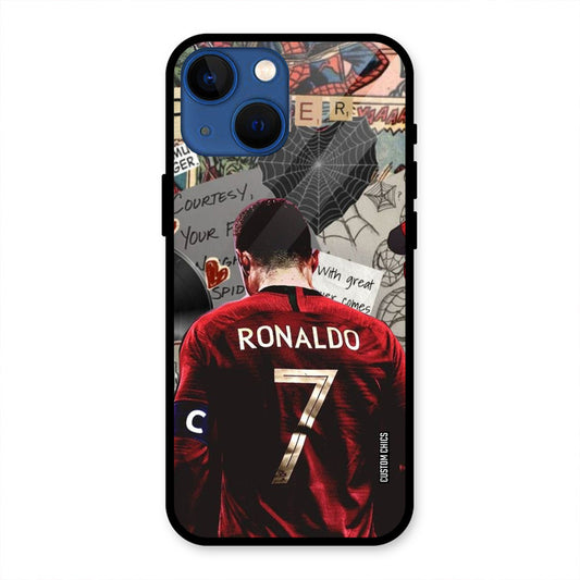 Ronaldo Comic iPhone 13 Mini Mobile Back Cover - Sports PrintShield Case