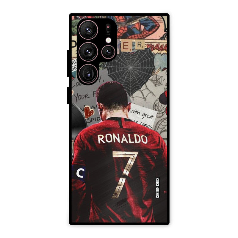 Ronaldo Comic Samsung Galaxy S22 Ultra Mobile Back Cover - Sports PrintShield Case