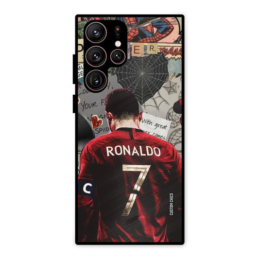 Ronaldo Comic Samsung Galaxy S22 Ultra Mobile Back Cover - Sports PrintShield Case