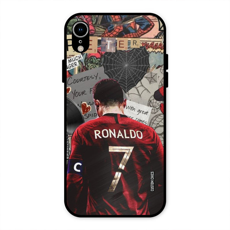 Ronaldo Comic iPhone XR Mobile Back Cover - Sports PrintShield Case