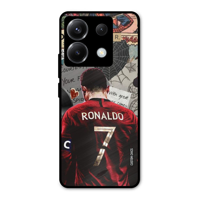 Ronaldo Comic Poco X6 Mobile Back Cover - Sports PrintShield Case