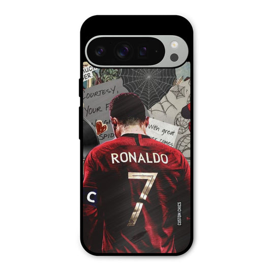 Ronaldo Paper Art Google Pixel 9 Pro XL Mobile Back Cover - Sports PrintShield Case