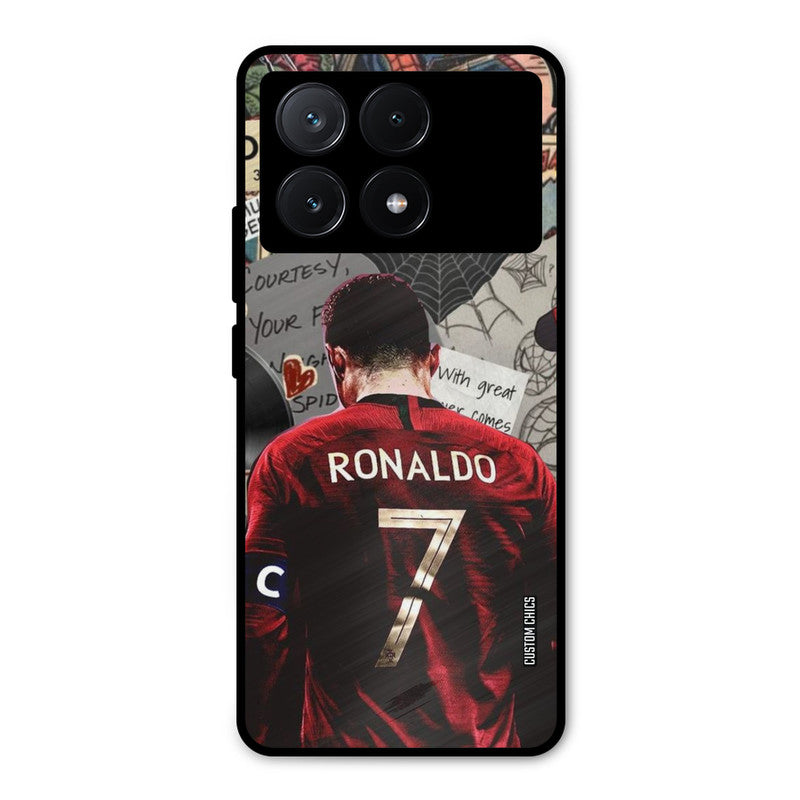 Ronaldo Comic Poco X6 Pro Mobile Back Cover - Sports PrintShield Case