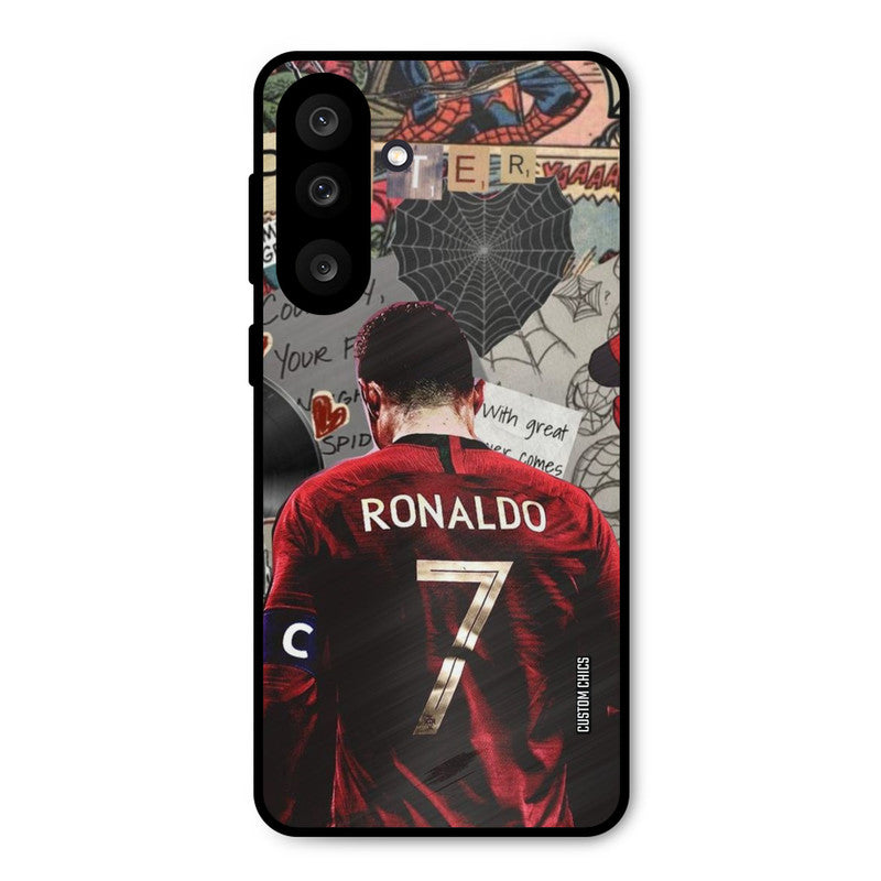Ronaldo Comic Samsung Galaxy M56 Mobile Back Cover - Sports PrintShield Case