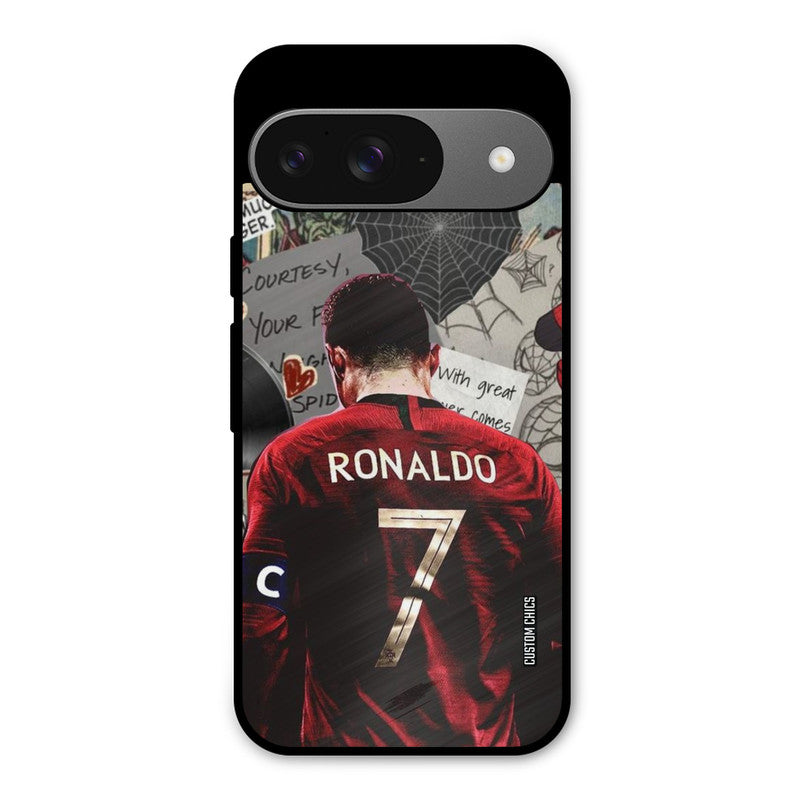 Ronaldo Comic Google Pixel 9 Mobile Back Cover - Sports PrintShield Case