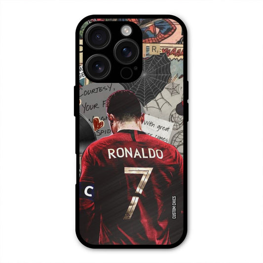 Ronaldo Comic  iPhone 16 Pro Mobile Back Cover - Sports PrintShield Case