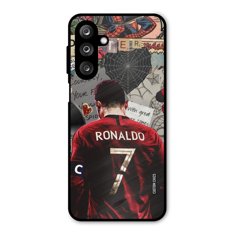Ronaldo Comic Samsung Galaxy M36 Mobile Back Cover - Sports PrintShield Case