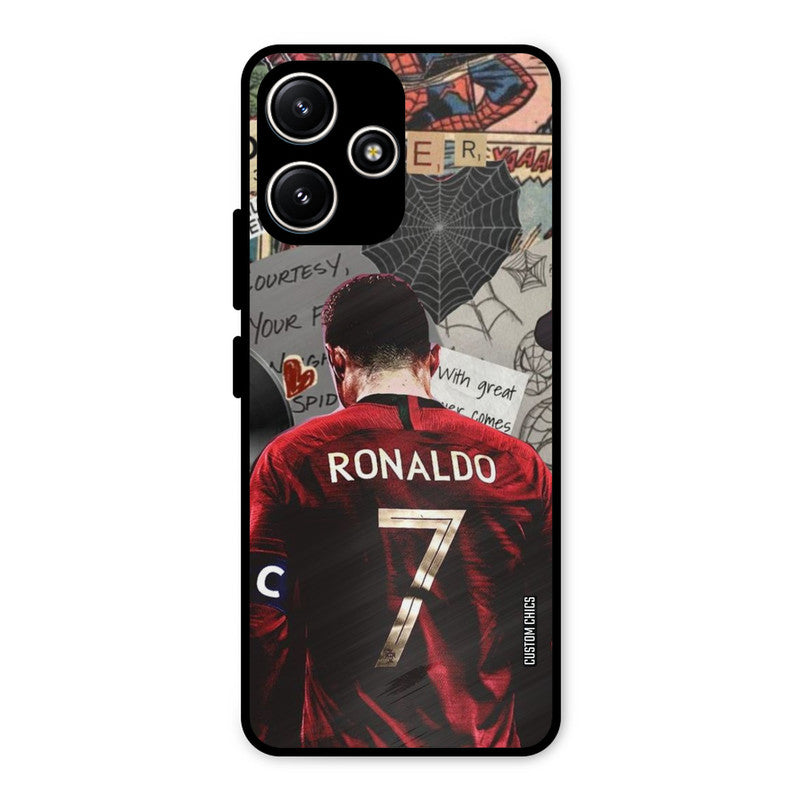 Ronaldo Comic Redmi 12 5G Mobile Back Cover - Sports PrintShield Case