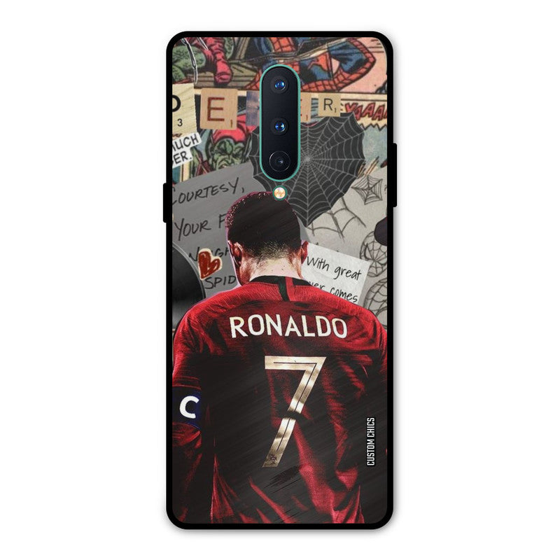 Ronaldo Comic Oneplus 8 Mobile Back Cover - Sports PrintShield Case