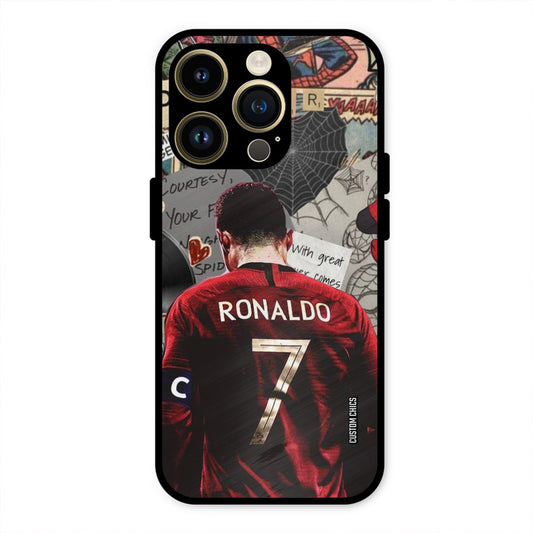 Ronaldo Comic  iPhone 14 Pro Mobile Back Cover - Sports PrintShield Case