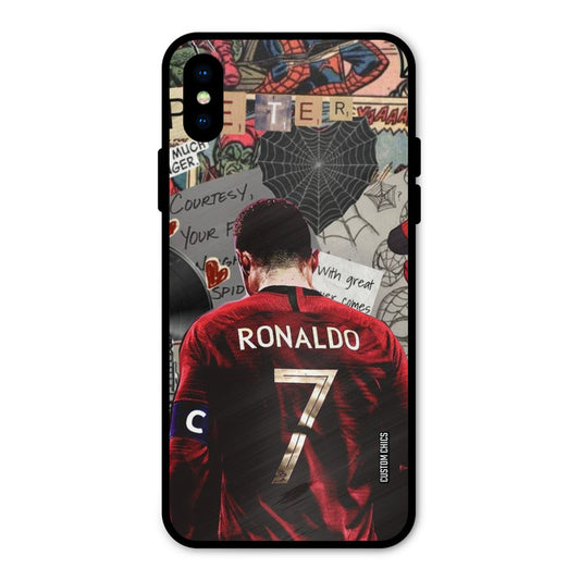 Ronaldo Comic iPhone X Mobile Back Cover - Sports PrintShield Case