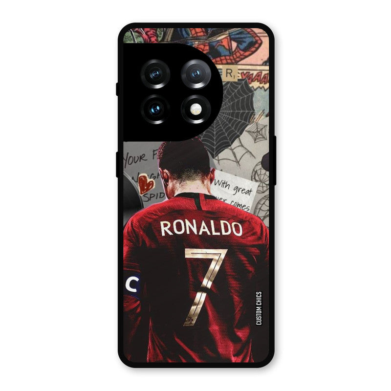 Ronaldo Comic OnePlus 11 Mobile Back Cover - Sports PrintShield Case