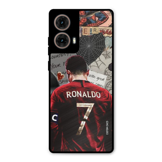 Ronaldo Comic Moto G85 Mobile Back Cover - Sports PrintShield Case