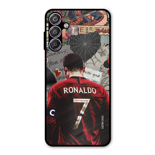 Ronaldo Comic Samsung Galaxy F15 Mobile Back Cover - Sports PrintShield Case