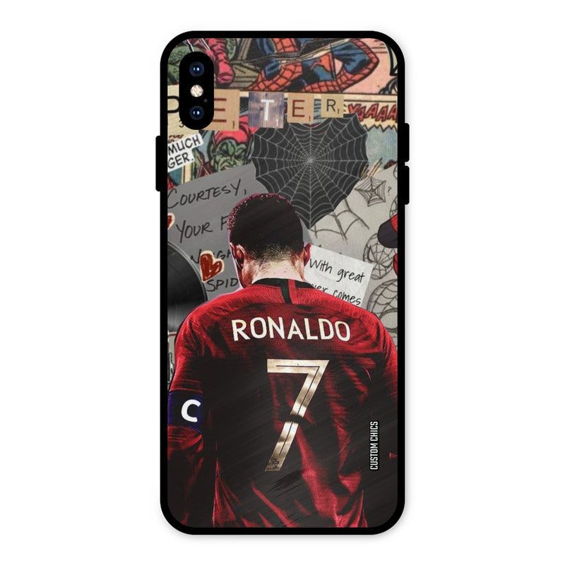 Ronaldo Comic iPhone XS Max Mobile Back Cover - Sports PrintShield Case