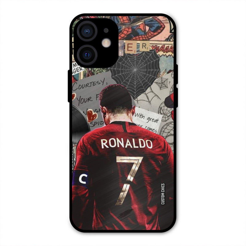 Ronaldo Comic iPhone 12 Mini Mobile Back Cover - Sports PrintShield Case