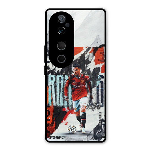Ronaldo Paper Art Vivo V40 Pro Mobile Back Cover - Sports PrintShield Case