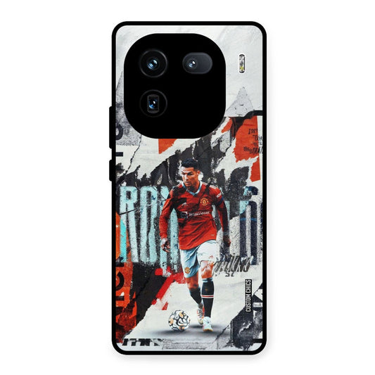 Ronaldo Paper Art iQOO 12 Mobile Back Cover - Sports PrintShield Case
