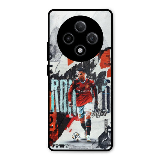 Ronaldo Paper Art Oppo F27 Pro Plus 5G Mobile Back Cover - Sports PrintShield Case