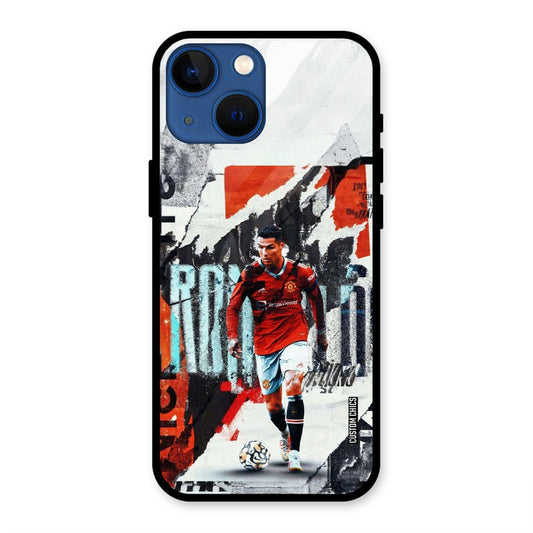 Ronaldo Paper Art iPhone 13 Mini Mobile Back Cover - Sports PrintShield Case