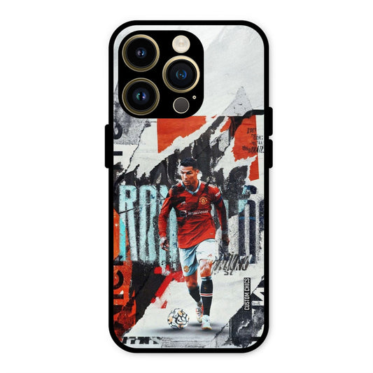 Ronaldo Paper Art  iPhone 14 Pro Mobile Back Cover - Sports PrintShield Case