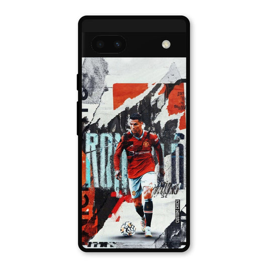 Ronaldo Paper Art Google Pixel 6a Mobile Back Cover - Sports PrintShield Case