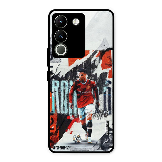 Ronaldo Paper Art Vivo Y200 Mobile Back Cover - Sports PrintShield Case