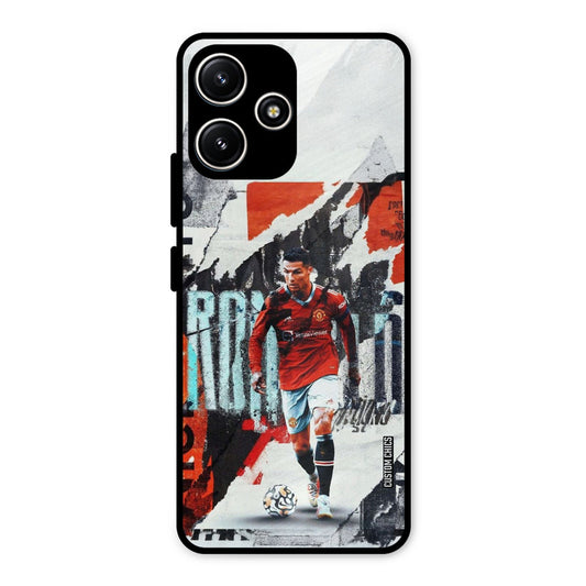 Ronaldo Paper Art Redmi 12 5G Mobile Back Cover - Sports PrintShield Case