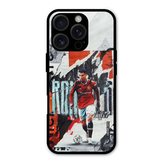 Ronaldo Paper Art  iPhone 16 Pro Mobile Back Cover - Sports PrintShield Case