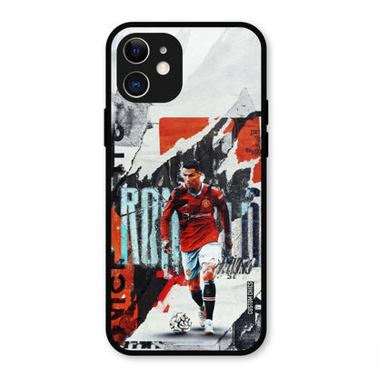 Ronaldo Paper Art  iPhone 12 Mobile Back Cover - Sports PrintShield Case