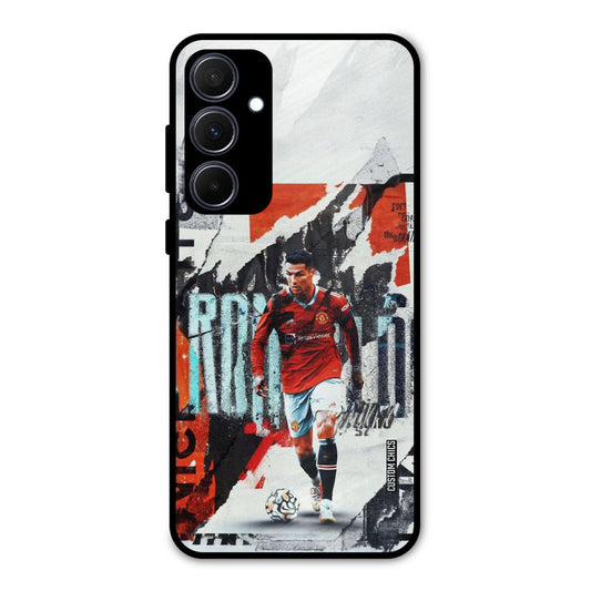Ronaldo Paper Art Samsung Galaxy A35 5G Mobile Back Cover - Sports PrintShield Case