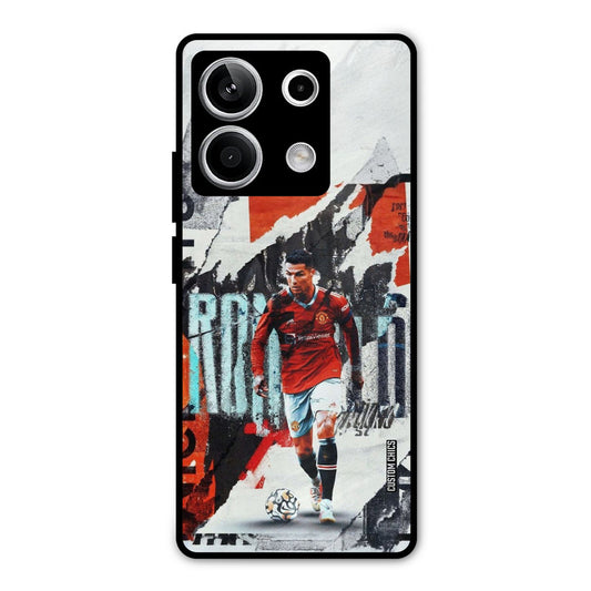Ronaldo Paper Art Redmi Note 13 5G Mobile Back Cover - Sports PrintShield Case
