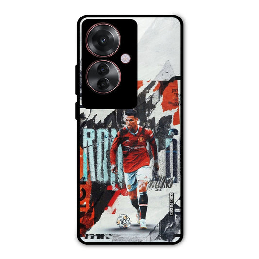 Ronaldo Paper Art Oppo F25 Pro Mobile Back Cover - Sports PrintShield Case
