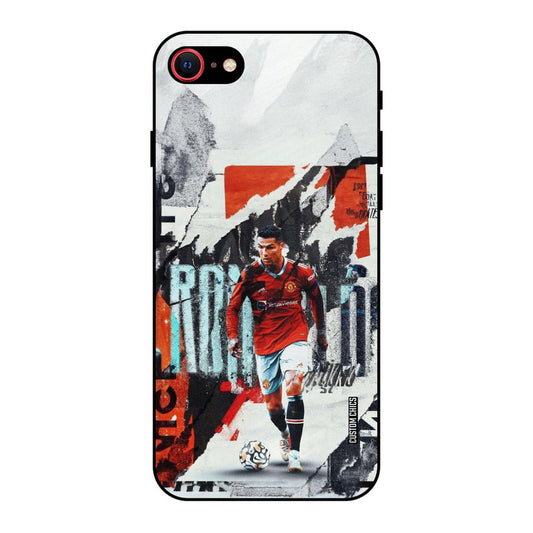 Ronaldo Paper Art iPhone SE 2020 Mobile Back Cover - Sports PrintShield Case