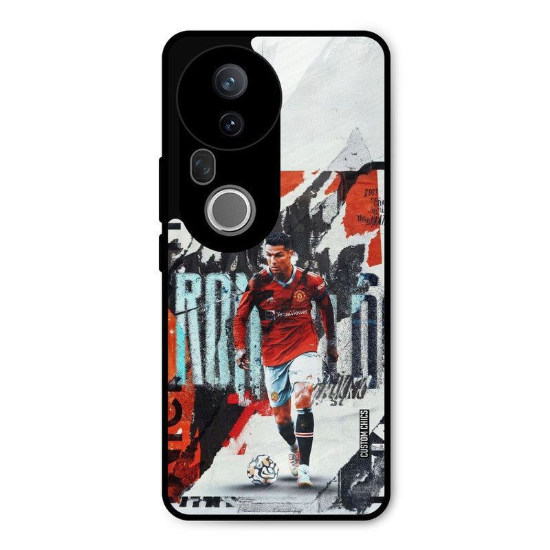 Ronaldo Paper Art Vivo T4 Ultra Mobile Back Cover - Sports PrintShield Case