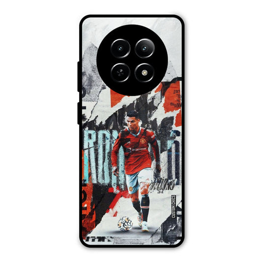 Ronaldo Paper Art Realme Narzo N65 Mobile Back Cover - Sports PrintShield Case