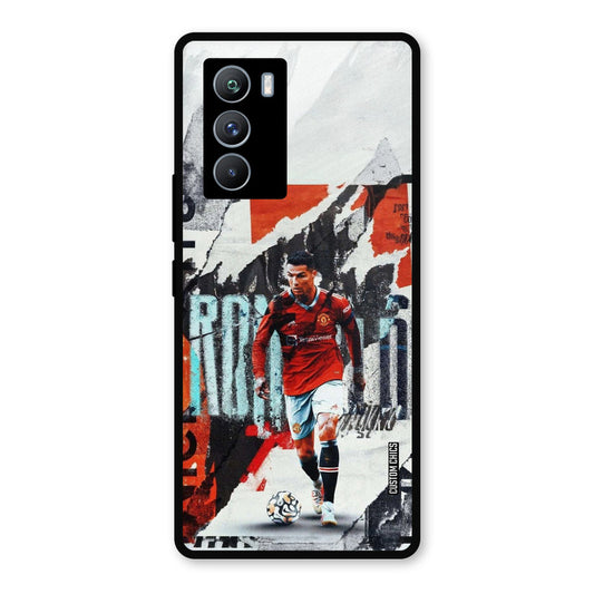 Ronaldo Paper Art iQOO 9SE Mobile Back Cover - Sports PrintShield Case