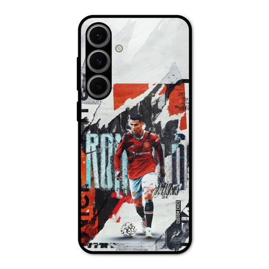 Ronaldo Paper Art Samsung Galaxy S24 Mobile Back Cover - Sports PrintShield Case