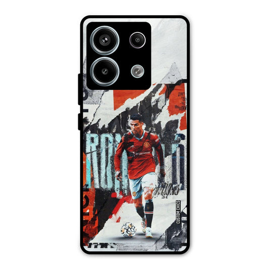Ronaldo Paper Art Redmi Note 13 Pro 5G Mobile Back Cover - Sports PrintShield Case