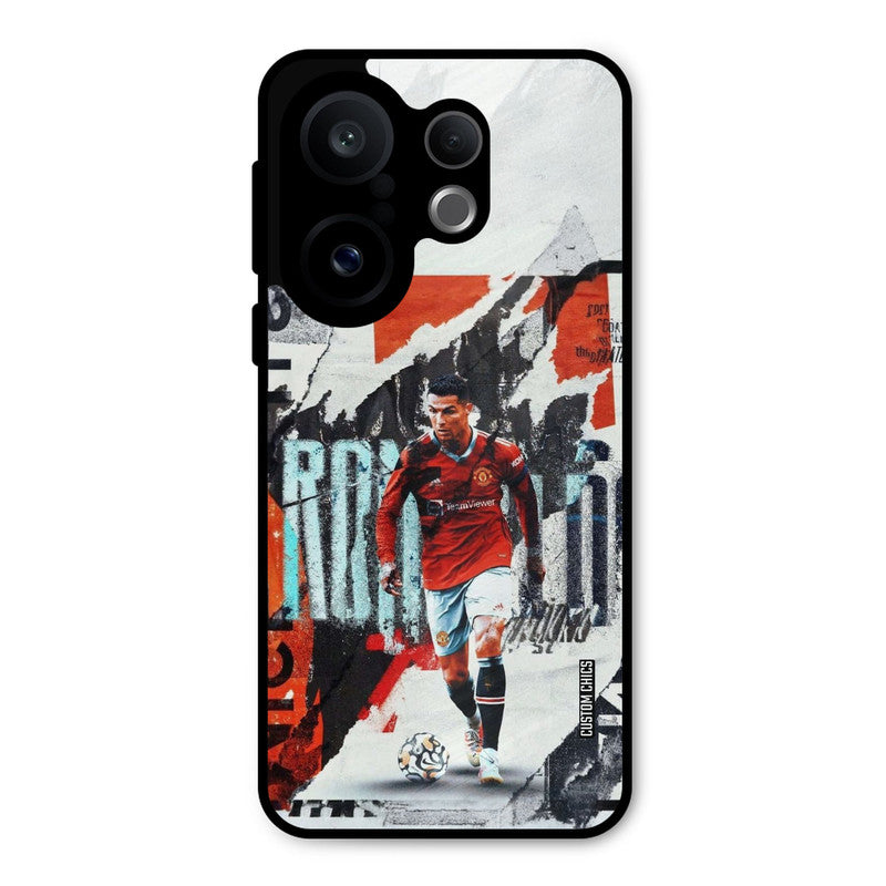 Ronaldo Paper Art Vivo X200 FE Mobile Back Cover - Sports PrintShield Case