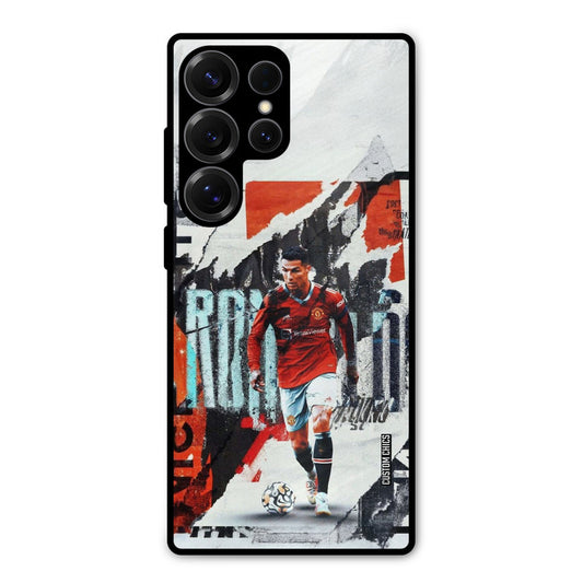 Ronaldo Paper Art Samsung Galaxy S25 Ultra Mobile Back Cover - Sports PrintShield Case