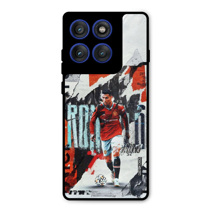 Ronaldo Paper Art Motorola Edge 60 Pro Mobile Back Cover - Sports PrintShield Case